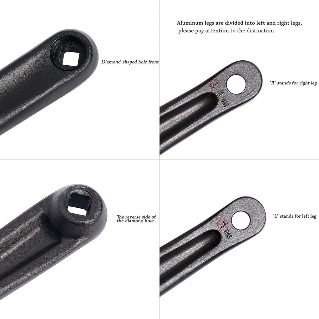 1 Cặp Tay Quay Trái / Phải Bằng Hợp Kim Nhôm Cho Xe Đạp Leo Núi