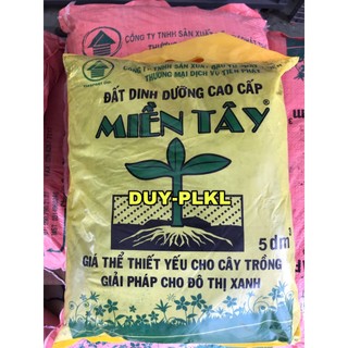 Đất Sạch Trồng rau - Đất Miền Tây - Giàu Dinh dưỡng Túi 5dm3 - Sạch mầm bệnh, chuyên trồng rau màu, hoa kiểng.