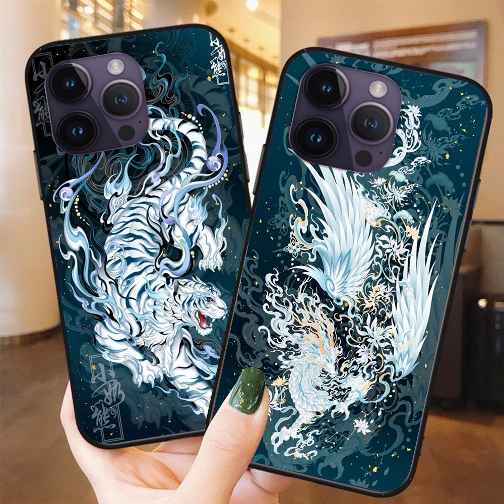 Ốp lưng điện thoại Iphone 14 / ip 14 pro / ip 14 pro max / ip 14 plus hổ , rồng , phượng hoàng ốp lư