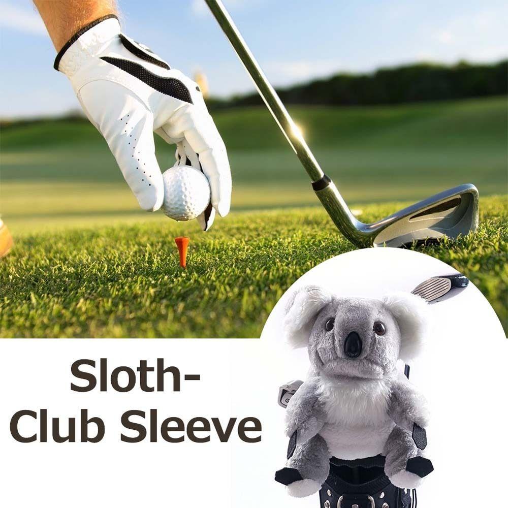 JARRED Koala Golf Head Cover Koala Cartoon Head Protector Golf Accessories Mallet Putter Plush Koala Golf Driver Headcovers