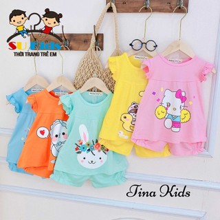 Bộ thun lạnh bé gái Cánh Tiên