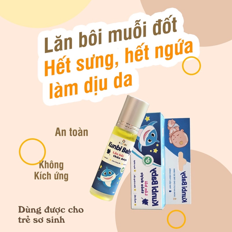 Lăn bôi muỗi đốt Kunbi Baby - 10ml