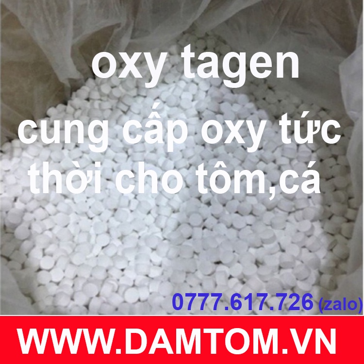 1 kg Oxy viên nén, dùng cho hồ cá koi, cá kiểng, cá nổi đầu do thiếu oxy