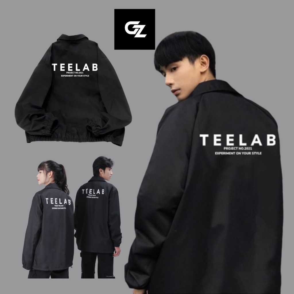 Áo khoác TEELAB jacket  2 lớp unisex - Áo khoác Ullzang Basic chuẩn form rộng nam nữ GZAK469
