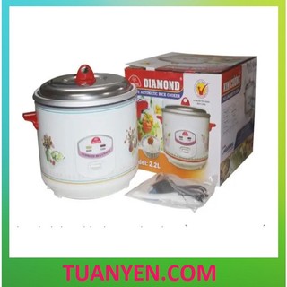 Nồi cơm điện Kim Cương - Dung tích 2.2 lít - Bảo hành chính hãng.