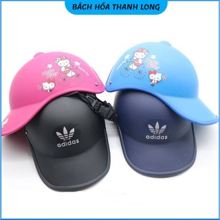 Mũ bảo hiểm lưỡi trai nam nữ in hình đơn giản, nón bảo hiểm lưỡi trai nam nữ hình ngẫu nhiên