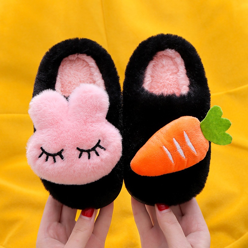 Dép Bông Đi Trong Nhà Hình Thỏ Con Dễ Thương Dành Cho Các Bé - Mẫu 01