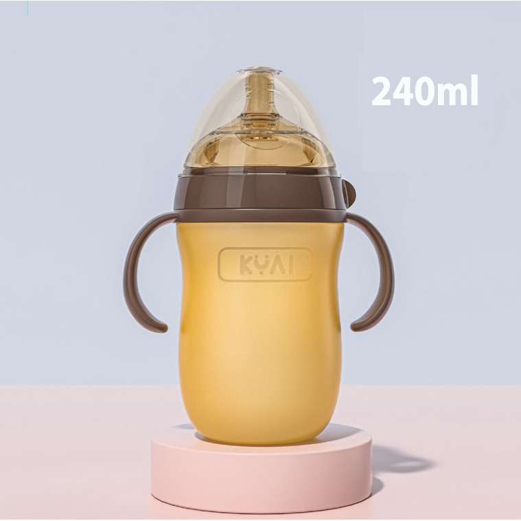 BÌNH SỮA KYAI SILICON SIÊU MỀM CHỐNG SẶC, CHỐNG ĐẦY HƠI CHO BÉ 150ml-240ml