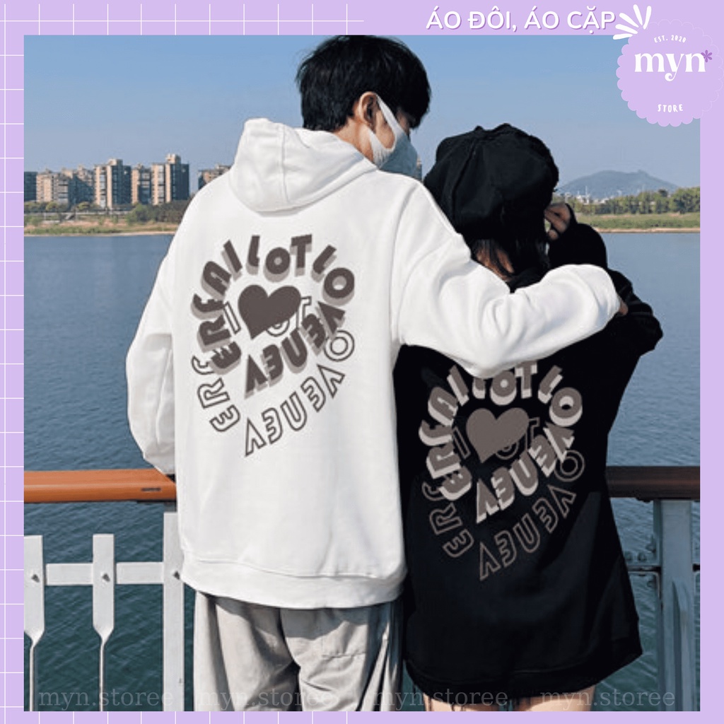 Áo Hoodie Nỉ Cặp Đôi Nam Nữ,  Áo Hoodie Đôi Unisex Chất Liệu Nỉ Bông Cao Cấp Phong Cách Trẻ Trung Năng Động