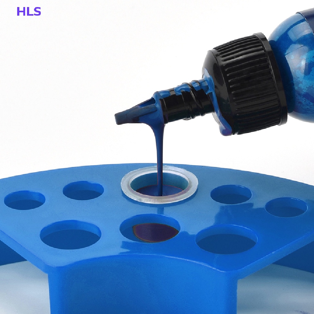 Giá Đỡ Cốc Mực Xăm 8 Lỗ Bằng Nhựa Tiện Dụng