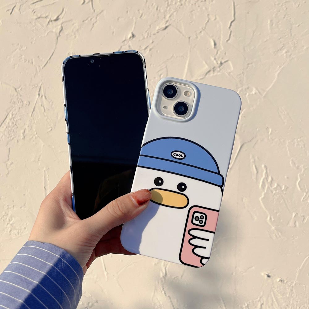 Ốp Điện Thoại Cứng Hình Vịt Cho IPhone11 12 12Pro 12Promax 13 13Pro 13Promax 14 14Pro 14Plus 14ProMax