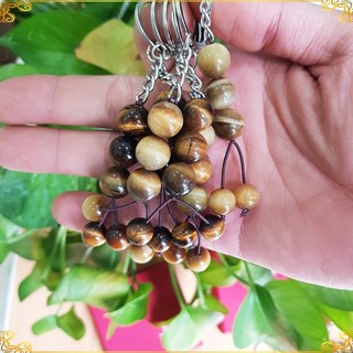 Móc khóa handmade hạt đá, Móc treo chìa khóa phong thủy may mắn