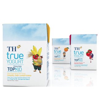 Lốc 4 hộp sữa chua uống th true yogurt top kid 110ml