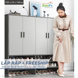 Tủ Giày Lớn Dùng Gỗ MDF Lõi Xanh Chống Ẩm TGIAY-10