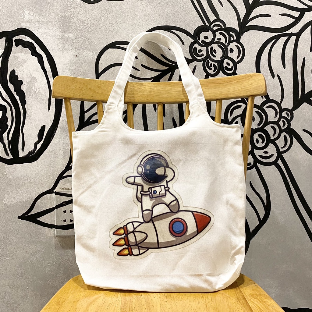 Túi tote, vải canvas 100% poli cao cấp, phong cách thời trang ulzzang, có khoá miệng xịn xò PHI HÀNH GIA