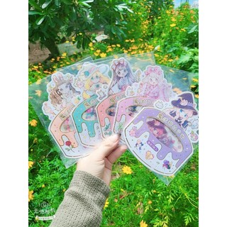 GÓI 3 TỜ STICKER DÁN MẪU CHIBI