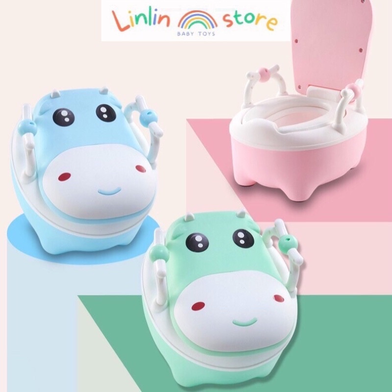 Bô vệ sinh cho bé- tặng cọ bô