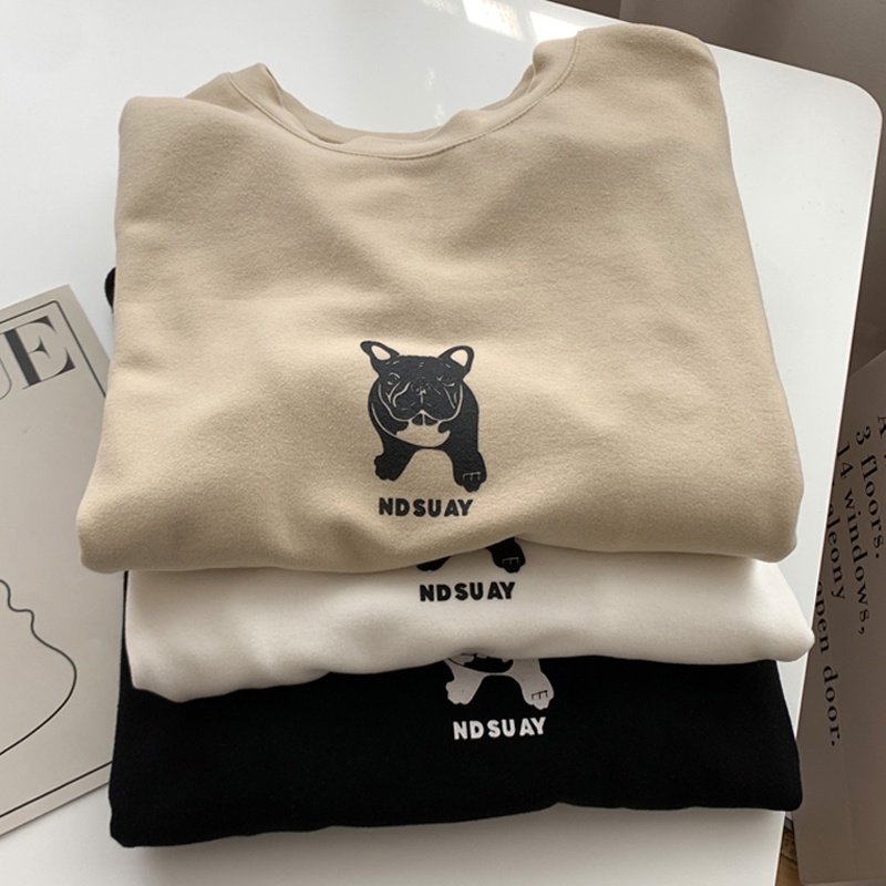 NRVP Áo Thun Nữ Dài Tay Phong Cách Hàn Quốc Mới 2023