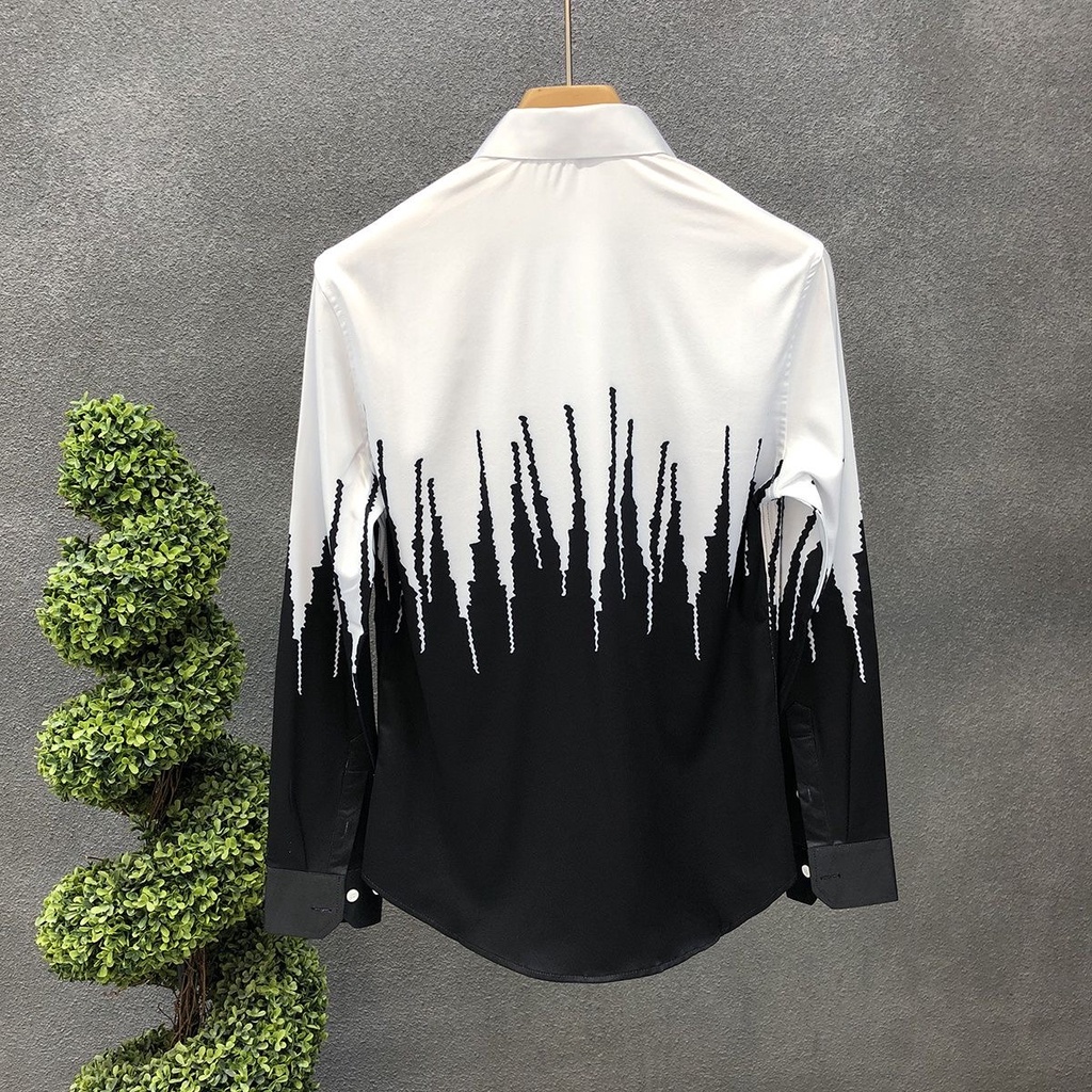 Áo sơ mi Aokang tay dài thoáng khí thoải mái phong cách Hàn Quốc thời trang cho nam