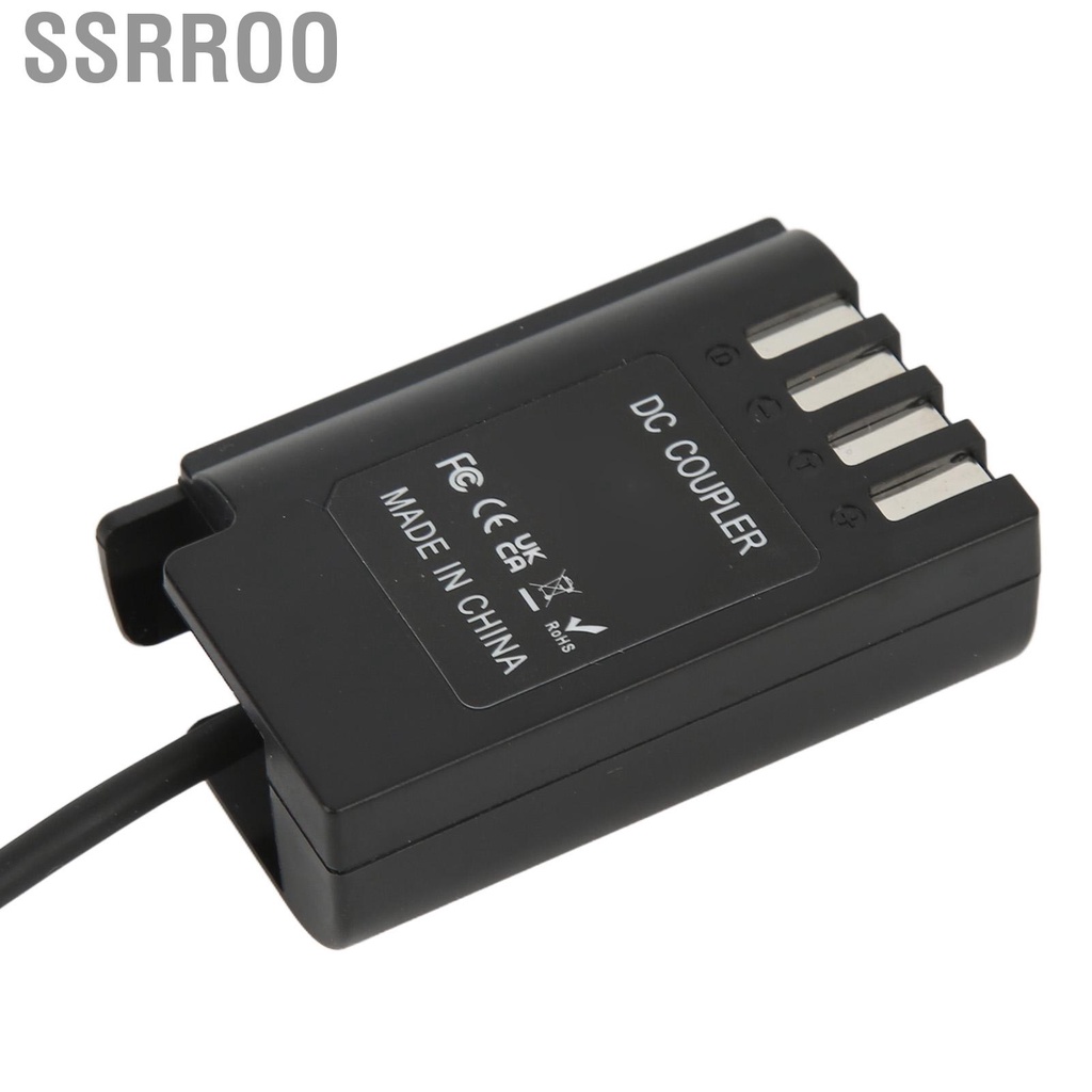 Ssrroo DMW DCC17 DC Coupler Type C to BLK22 Dummy Battery Power Adapter Supports QC PD for Lumix S5 DCS5 DCS5K GH5M2 GH6 Digital Camera