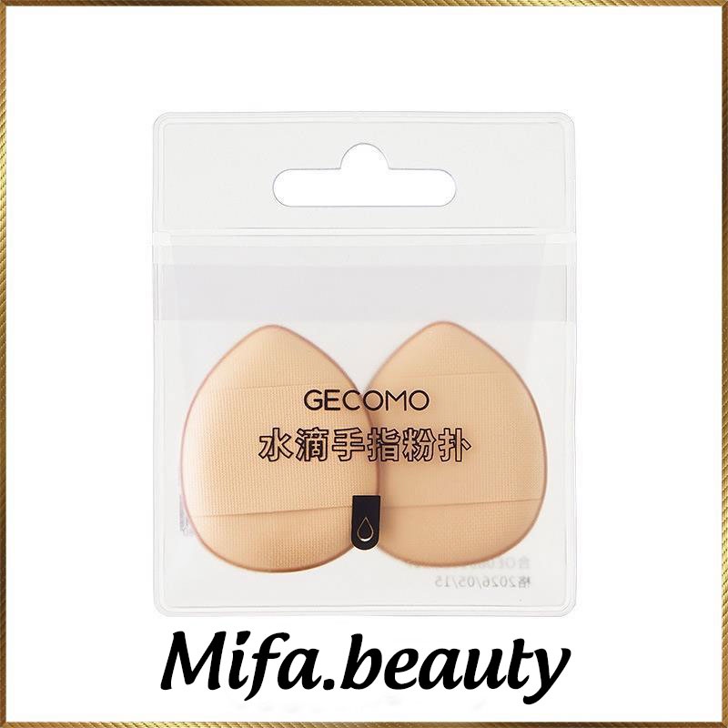 Set 2 Mút Tán Mini Cao Cấp Gecomo Tán Kem Nền Cushion Kem Che Khuyết Điểm