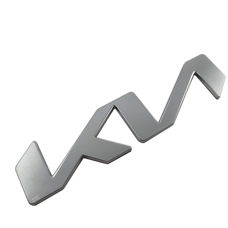 1 Nhãn Dán Chữ KIA Màu Đen / Đỏ Bằng Kim Loại Trang Trí Cốp Sau Xe Hơi KIA