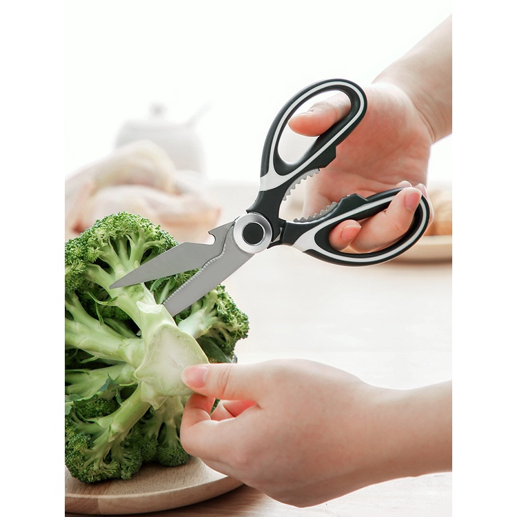 Kéo Nhà Bếp Bằng Thép Không Gỉ Có Thể Dùng Sơ Chế Thịt Cá Dễ Dàng, Tiện Dụng