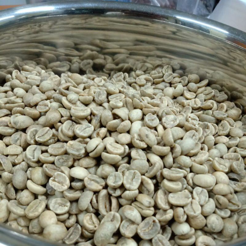 Hạt cà phê nhân xanh  ARABICA  cafe rang mộc, hạt cà phê arabica Cầu Đất S18, arabica sàn 18