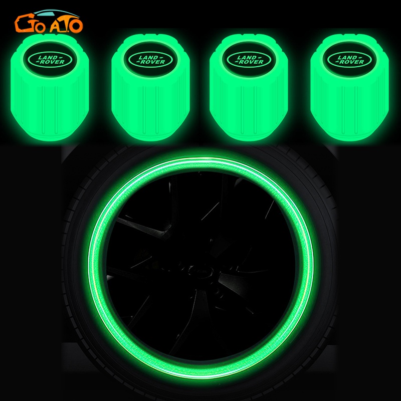 GTIOATO Sáng Nắp Van Lốp Ô Tô Nắp Chụp Van Ô Tô Chống Bụi Không Thấm Nước NắP Van LốP Ô Tô NắP Van Xe Nắp Van Xe Hơi Phụ KiệN Ô Tô Cho Land Rover Defender Evoque Discovery VELAR Range