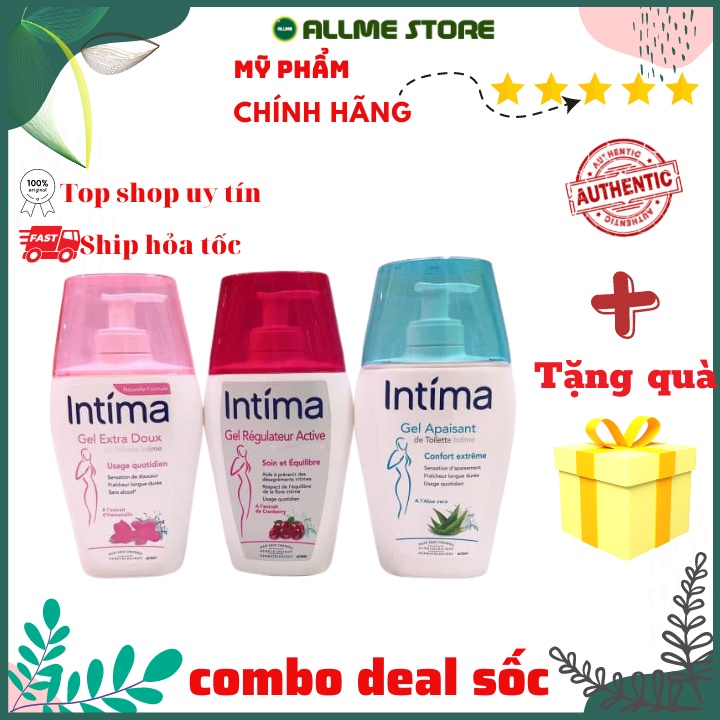ALLME- Intima Pháp, dung dịch vệ sinh phụ nữ hàng ngày intima làm sạch vùng kín với độ PH chuẩn nội 