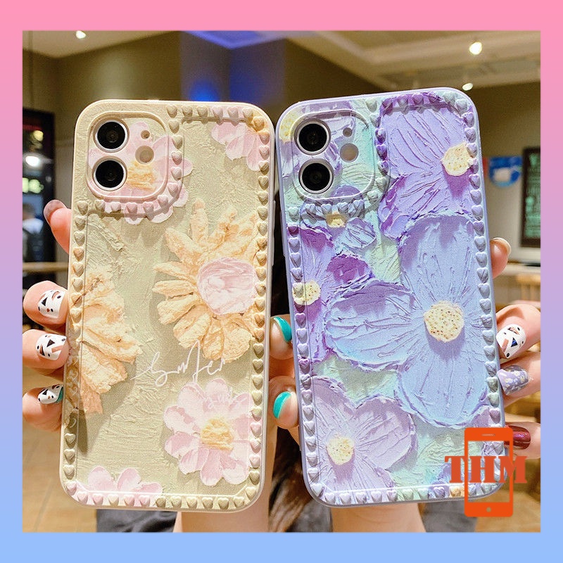 Ốp Điện Thoại canvas Hình Hoa Cho iphone 6/6plus/6s/6splus/7/7plus/8/8plus/x/xr/xs/11/12/13/pro/max/plus/promax/-3024