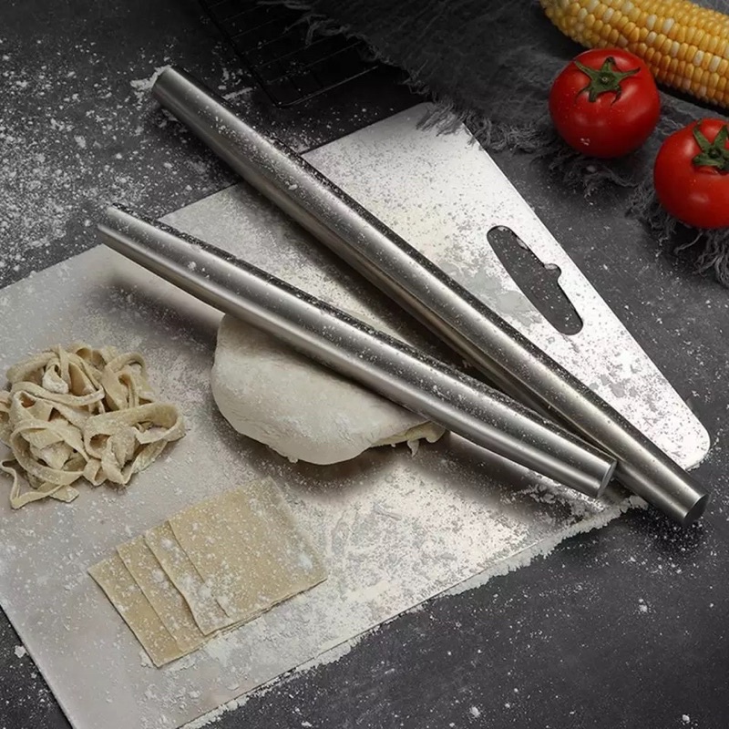 Cán lăn bột inox trơn