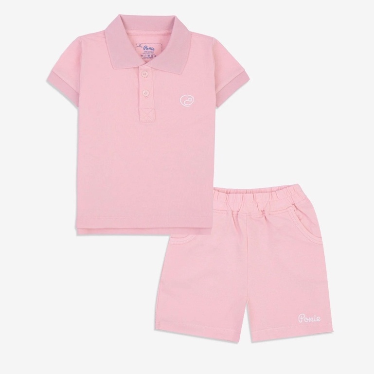 Bộ cộc tay polo màu trơn BUBABY