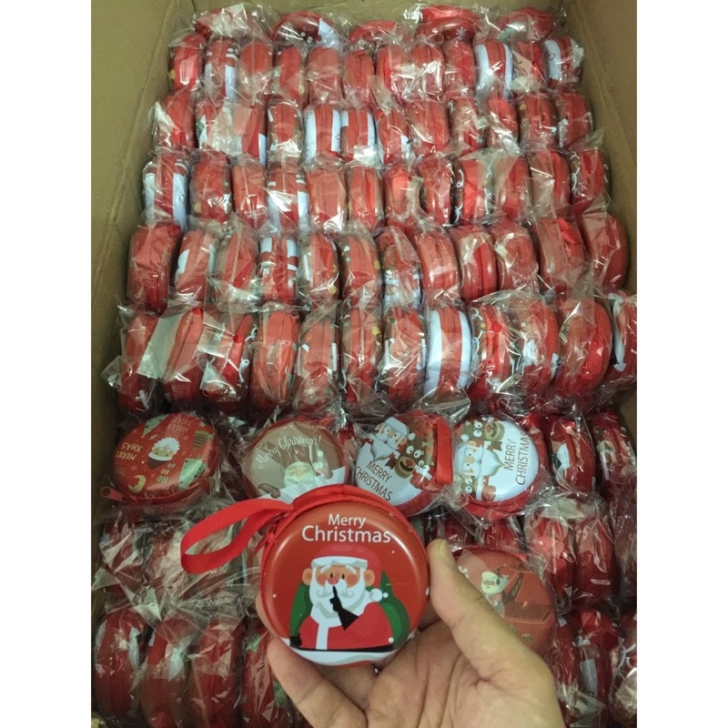 Hộp Đựng Kẹo Mini Ví Noel Xinh Xắn Quà Tặng Giáng Sinh Cho Bé Yêu Mẫu Ngẫu Nhiên