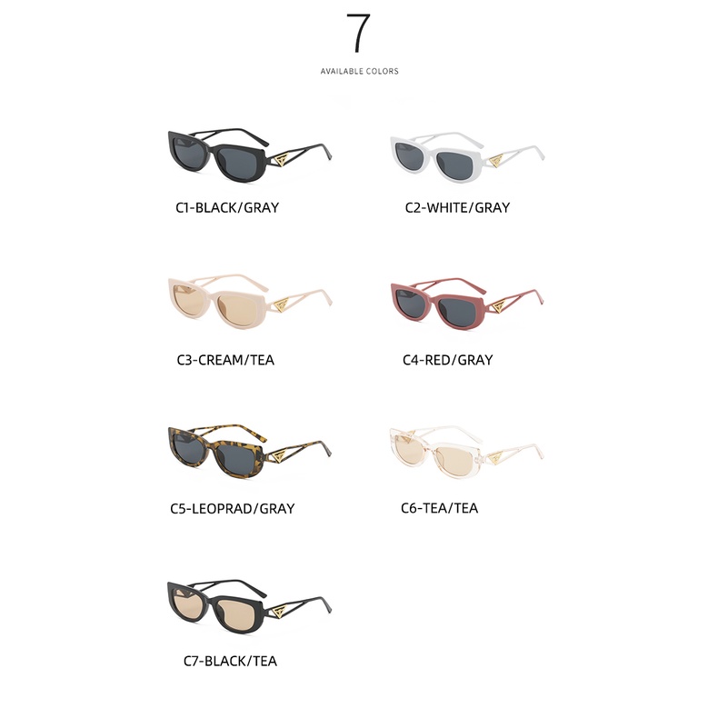 Kính Mát Mắt Mèo Hình Thoi Phong Cách Âu Mỹ Cổ Điển Thời Trang Mới 2022