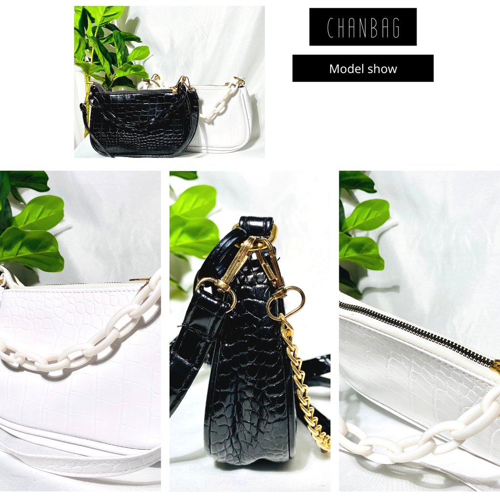 Túi Xách Kẹp Nách Ngọc Trinh Bản Dây Xích Full Màu Siêu Sang Chanbag - CB027