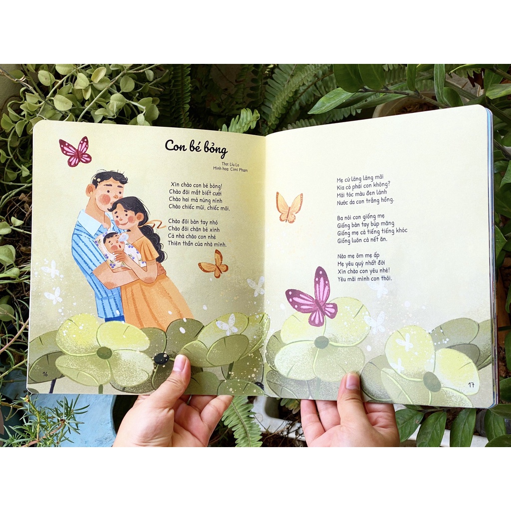 Sách thơ Thai Giáo cho mẹ bầu Hạnh phúc - bìa cứng