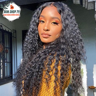 Tóc giả nguyên đầu không mái dập xù mì mượt và tự nhiên, Tóc giả nữ nguyên đầu dập xù xoăn tự nhiên như tóc thật