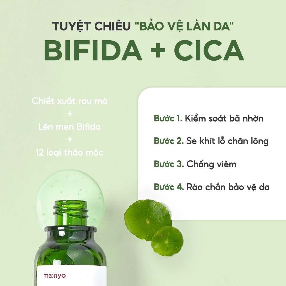 Nước Cân Bằng Da Manyo BIFIDA CICA HERB TONER 210ml