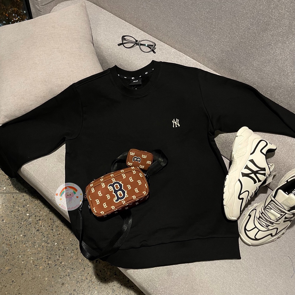 Áo Sweater Unisex MLB Basic Small Logo Comfort Fit Sweatshirt New York Yankees