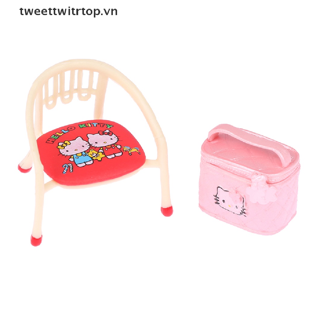 1 Túi Đựng Mỹ Phẩm Hoặc Ghế Ngồi Trang Trí Nhà Búp Bê