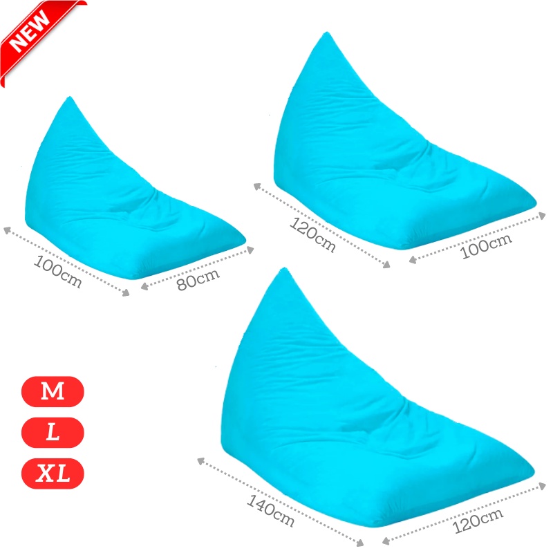 Ghế lười hạt xốp 3ii Home hình kim tự tháp chống thấm Size XL120x140cm L100x120cm M80x100cm chất liệu sử dụng  cao cấp