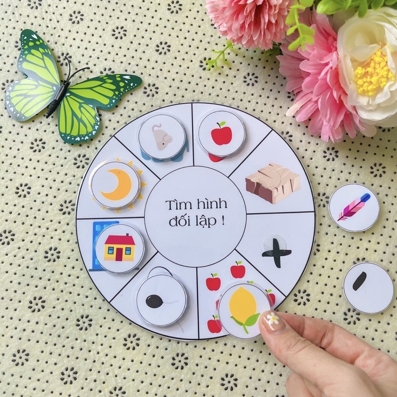 Học liệu Hình tròn tư duy, giúp bé phát triển tư duy logic