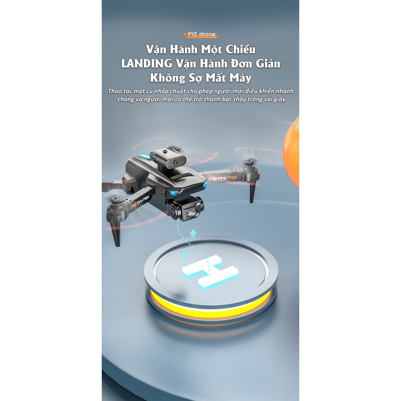 ⚡️ 𝙁𝙧𝙚𝙚 𝙎𝙝𝙞𝙥 ⚡️ Máy bay không người lái mini Flycam P10 Pro với camera kép 8K Wifi FPV 4 mặt Tránh chướng ngại vật | BigBuy360 - bigbuy360.vn