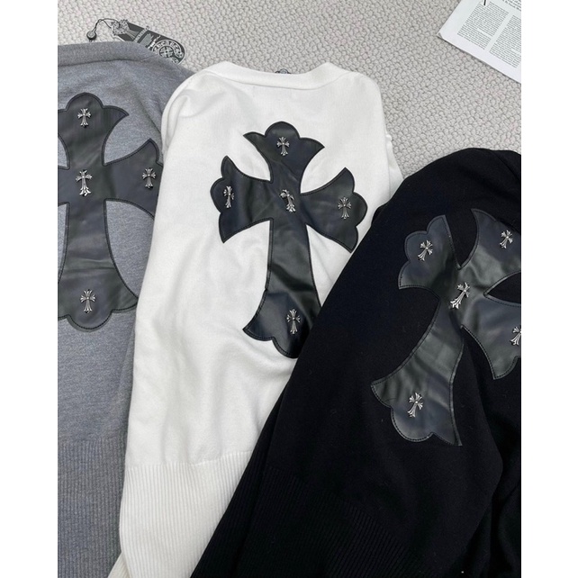 ÁO CARDIGAN CHROME HEART THÊU DA