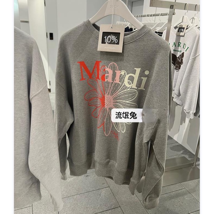Áo Thun Sweater Cổ Tròn Thiết Kế Mới Cổ Điển In Hoa Nhỏ Phong Cách Mardi mercredi