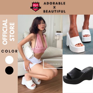 [Ảnh Thật] Dép Đế Xuồng Quai Ngang, Dép Đế Bánh Mì 9p Mềm Mại Êm Chân Dành Cho Nữ Phong Cách Y2k [AdorablexBeautiful]