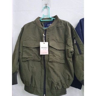 Áo gió 2 lớp cho bé trai, bé gái dáng bomber túi hộp siêu ngầu