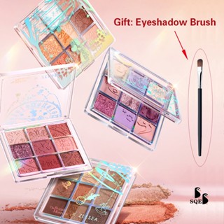  Bảng Phấn Mắt ZEESEA 9 Màu Sắc Tông Lì   Hiệu Ứng Ngọc Trai Lấp Lánh Chống Thấm Nước Lâu Trôi 