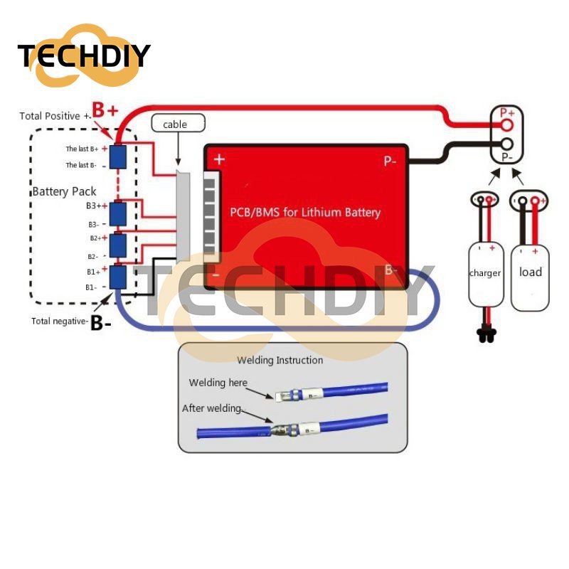Bộ Sạc / Dòng Điện 4S 12V BMS Cho Lifepo4